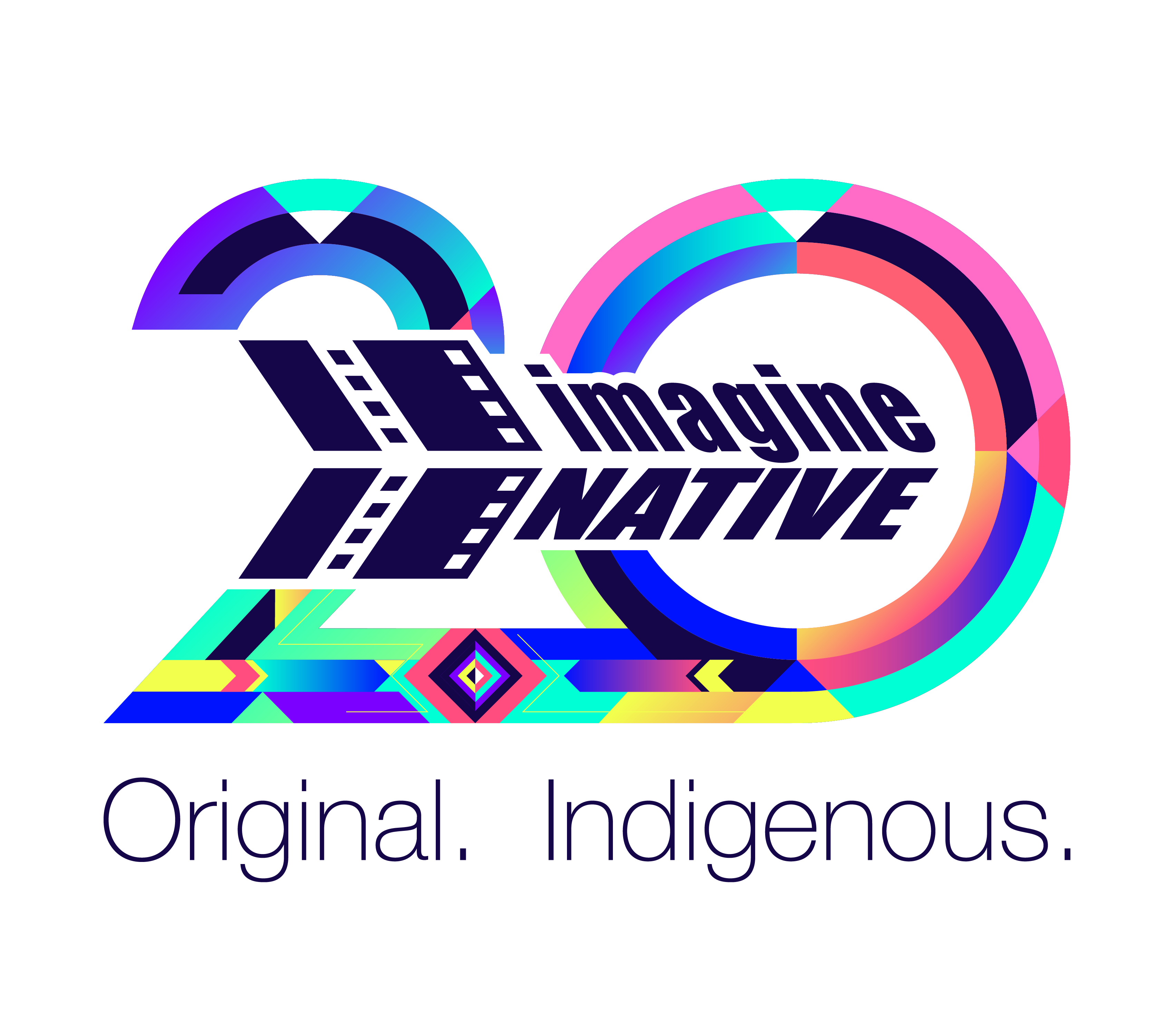 Colourful ImagineNATIVE logo